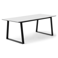 Bílý rozkládací jídelní stůl s bílou deskou 100x210 cm Meza – Hammel Furniture