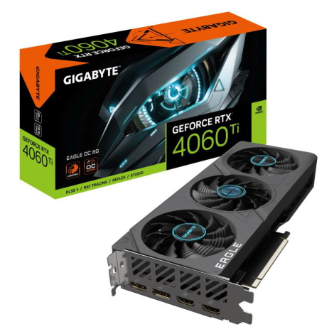 GIGABYTE VGA NVIDIA GeForce RTX 4060 Ti EAGLE OC 8G, 8G GDDR6, 2xDP, 2xHDMI