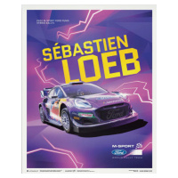 Umělecký tisk M-Sport - Ford Puma Hybrid Rally1 - Sébastien Loeb - 2022, (40 x 50 cm)