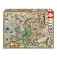 Puzzle Map of Europe Educa 1000 dílků a Fix lepidlo