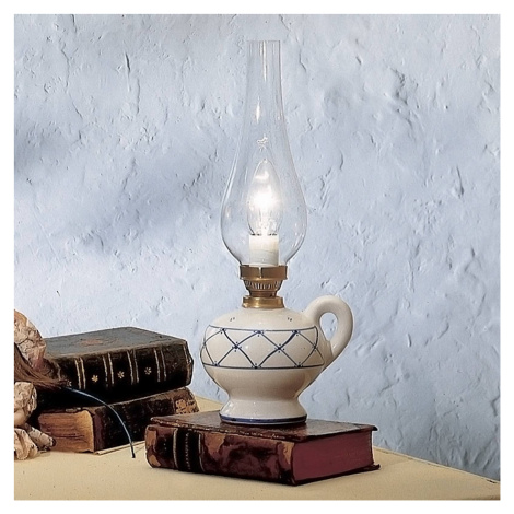 Ferroluce Stolní lampa Rustico ve venkovském stylu Ferro Luce