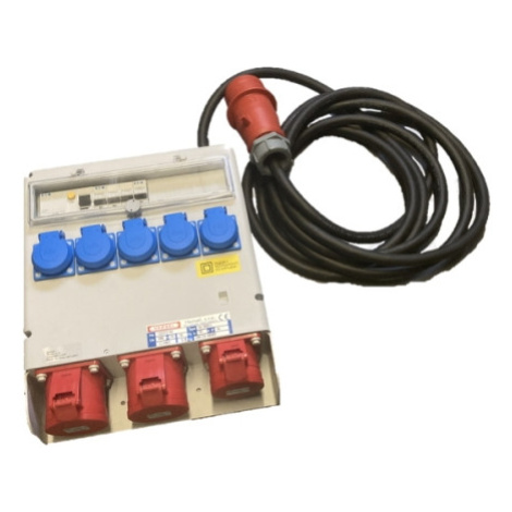 Zásuvková skříň Hensel SK-95012 5x230V 1x400V/16A/5p 2x400V/32A/5p přenosná s přívodním kabelem
