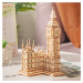 DD Dřevěné 3D puzzle hodinová věž - Big Ben svítící