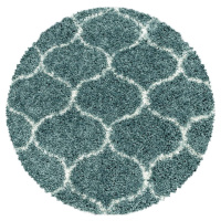 Modrý kulatý koberec ø 80 cm Salsa – Ayyildiz Carpets