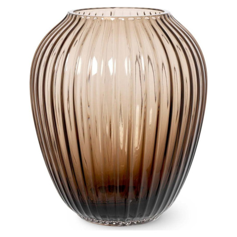 Hnědá skleněná váza Kähler Design Hammershøi, výška 18,5 cm