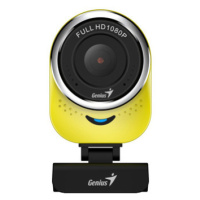 Genius Full HD Webkamera QCam 6000, 1920x1080, USB 2.0, žlutá, Windows 7 a vyšší, FULL HD, 30 FP