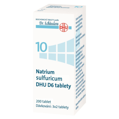 Schüsslerovy soli Natrium sulfuricum DHU D6 200 tablet Dr. Schüsslera
