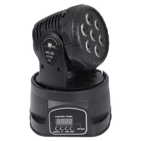 Flash LED MOVING HEAD WASH 7x10W RGBW 4in1 (rozbalené)