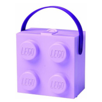 LEGO box s rukojetí - fialová