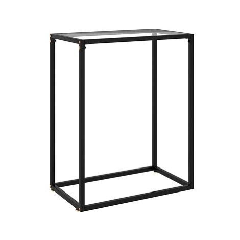 Konzolový stolek transparentní 60 × 35 × 75 cm tvrzené sklo SHUMEE