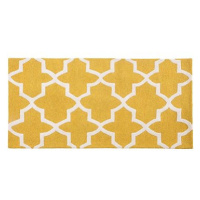 Žlutý bavlněný koberec 80x150 cm SILVAN, 62661