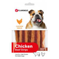 Flamingo Chicken Snack - kuřecí a hovězí proužky 85 g