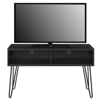 Tmavě šedý TV stolek v dekoru dubu 107x63 cm Owen – Støraa