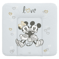 CEBA Podložka přebalovací měkká na komodu (75x72) Disney Minnie & Mickey Grey