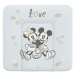 CEBA Podložka přebalovací měkká na komodu (75x72) Disney Minnie & Mickey Grey