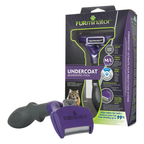 FURminator Hřeben Long Hair Cat - M/L