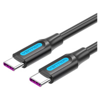 Kabel Vention USB-C 2.0 to USB-C 5A Cable COTBG 1.5m Black PVC