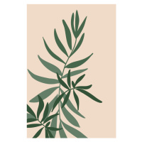 Ilustrace Solid greenery in green, Blursbyai, 26.7 × 40 cm