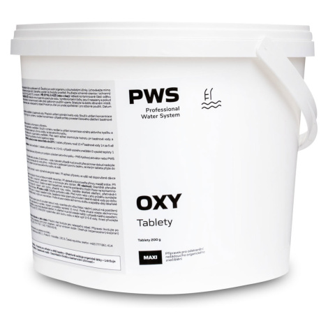 PWS OXI kyslíkové tablety do bazénu 200 g 3 kg
