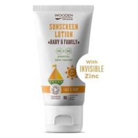 WoodenSpoon Opalovací tělové mléko v tubě Baby & Family SPF 30 150 ml