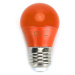 LED Žárovka G45 E27/4W/230V oranžová