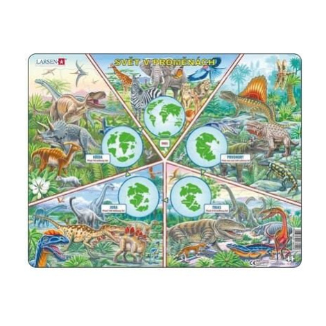 Svět v proměnách - Vzdělávací puzzle Dino
