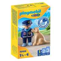 Playmobil 70408 policista se psem (1.2.3)