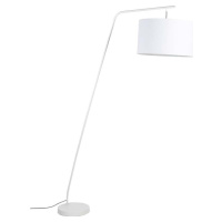 Bílá stojací lampa s textilním stínidlem (výška 220 cm) Martine – White Label