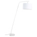 Bílá stojací lampa s textilním stínidlem (výška 220 cm) Martine – White Label