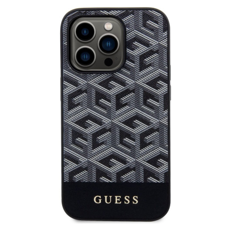 Guess PU G Cube MagSafe kryt iPhone 14 Pro černý
