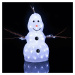 STAR TRADING Malá LED figurka Křišťálový sněhulák pro venkovní použití
