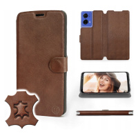 Pouzdro Mobiwear pro Motorola Moto G85 5G Brown Leat