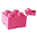 LEGO úložný box 250 x 250 x 180 mm - růžová
