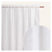 Záclona La Rossa v bílé barvě na pruhované pásce 140 x 260 cm