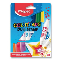 Fixy Color Peps Duo Stamp 8 barev Maped