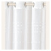 Kvalitní bílý závěs Marisa se stříbrnými průchodkami 140 x 280 cm