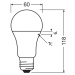 OSRAM OSRAM LED Classic Star, matná, E27, 10 W, 2 700 K, 1 055 lm