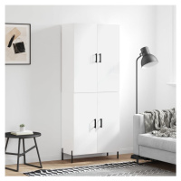 vidaXL Skříň highboard lesklá bílá 69,5 x 34 x 180 cm kompozitní dřevo