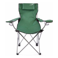 Divero 35213 Skládací kempingová židle s polštářkem - zelená