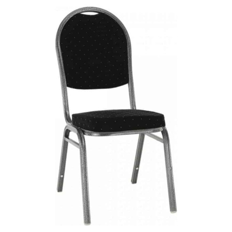 Tempo Kondela Židle JEFF 3 NEW - černá / šedý rám + kupón KONDELA10 na okamžitou slevu 3% (kupón