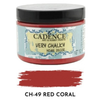 Křídová barva Cadence Very Chalky 150 ml - red coral korálová Aladine