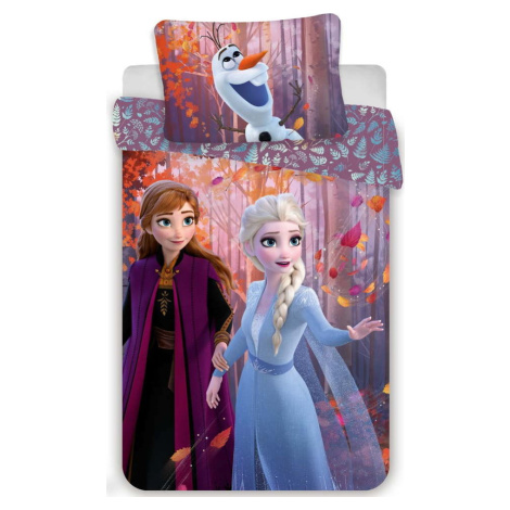 Bavlněné dětské povlečení na jednolůžko 140x200 cm Frozen "Sister Purple" – Jerry Fabrics