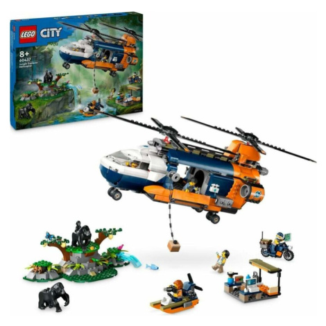 LEGO - City 60437 Vrtulník pro průzkum džungle ve základním táboře