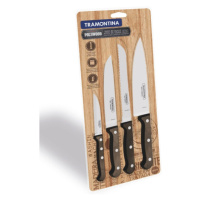 Set kuchyňských nožů Polywood 4ks, hnědá/blister OT21199/981