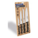 Set kuchyňských nožů Polywood 4ks, hnědá/blister OT21199/981