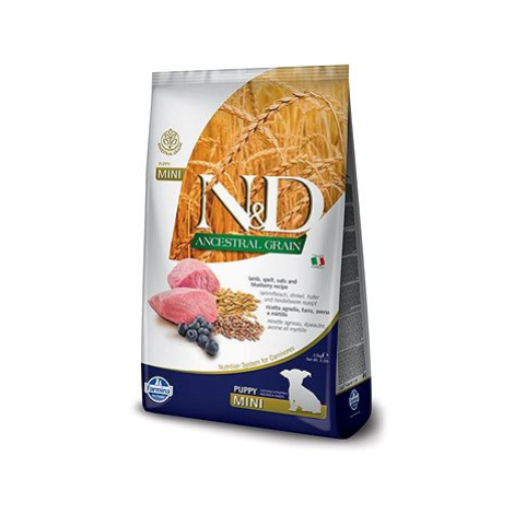 N&D Ancestral Grain Dog Puppy Mini Lamb & Blueberry 7 kg