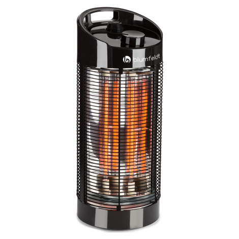 Blumfeldt Heat Guru 360, infračervený ohřívač, stojanový, 1200/600 W, 2 stupně ohřevu, IPX4, čer