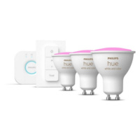 Propojovací zařízení Philips Hue BRIDGE a 3 ks LED žárovek GU10 4,3W (50W) White and Color Ambia