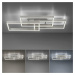 PAUL NEUHAUS LED stropní svítidlo stříbrná barva, 82x50cm, stmívatelné, CCT, paměťová funkce 270