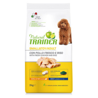 Natural Trainer Small/toy kuře a rýže granule 2 kg